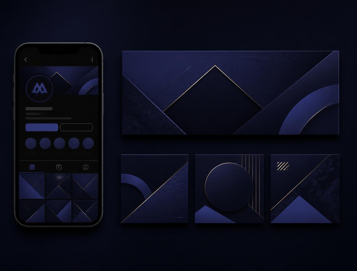 Social launch kit — Profile set, banners and four post templates per channel.
